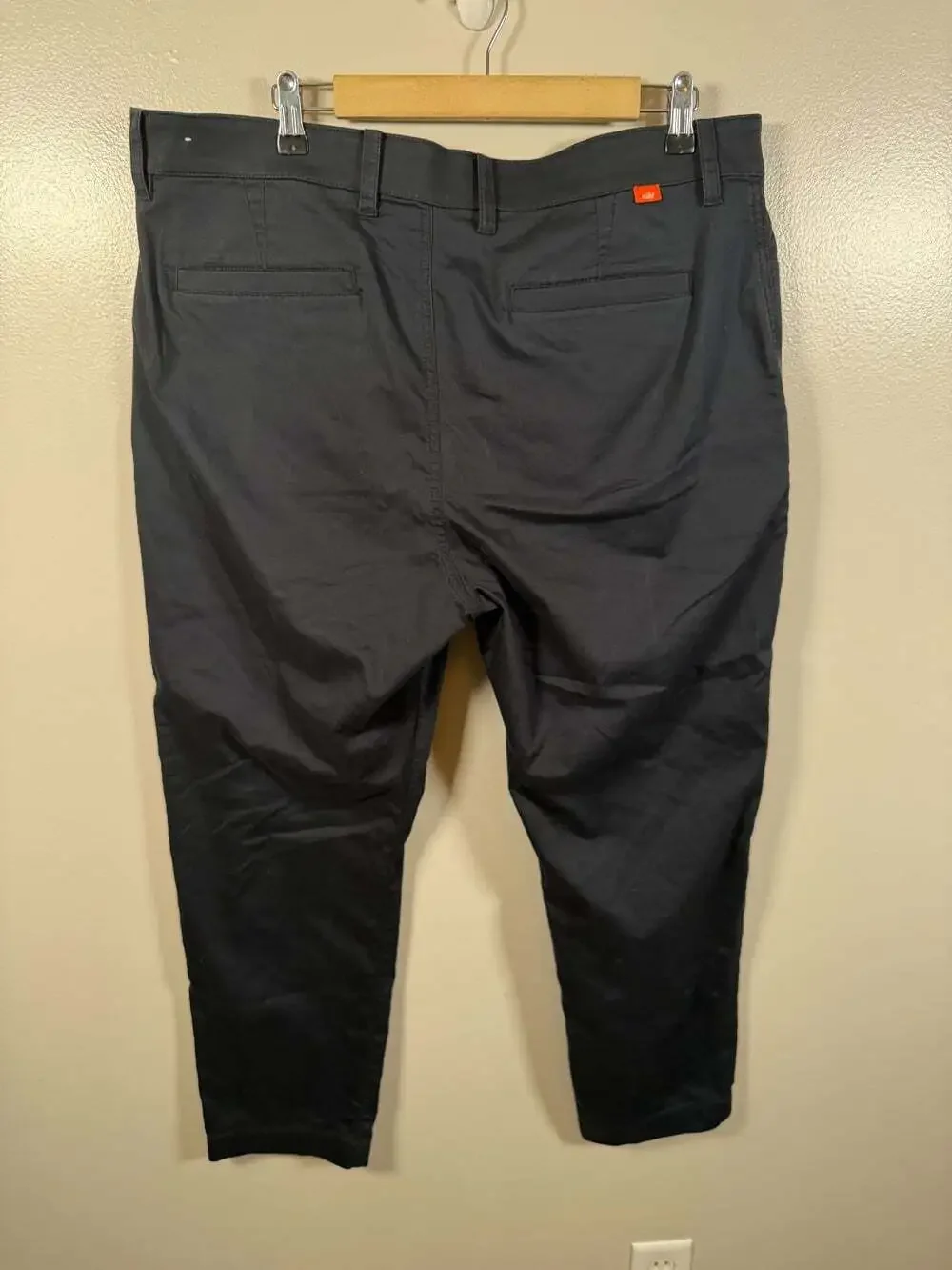 Nike Men's Velocity Dri-FIT Golf Pant Size 38x29 Black Chino Flat Front Work